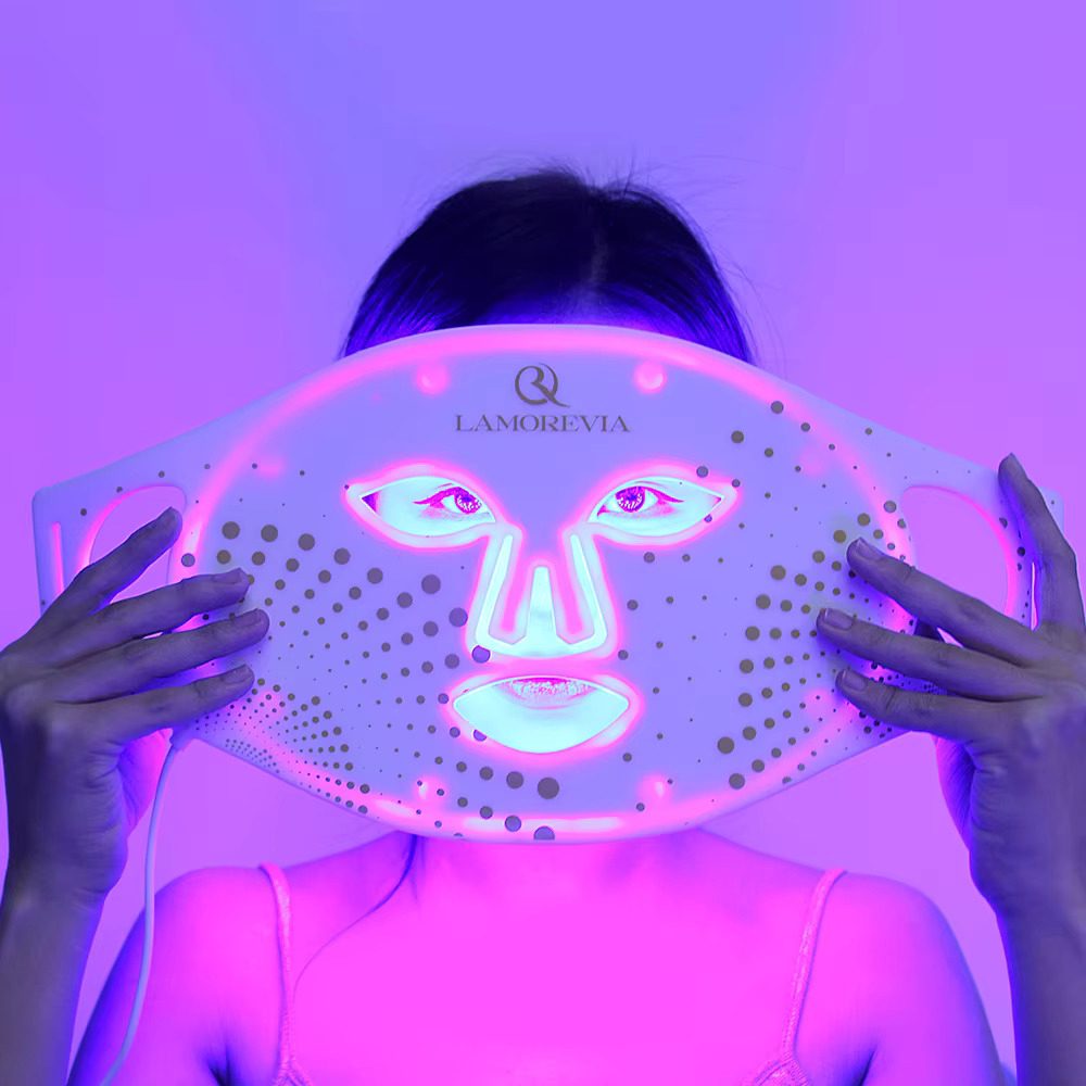 oarno anti aging light therapy blue led face mask